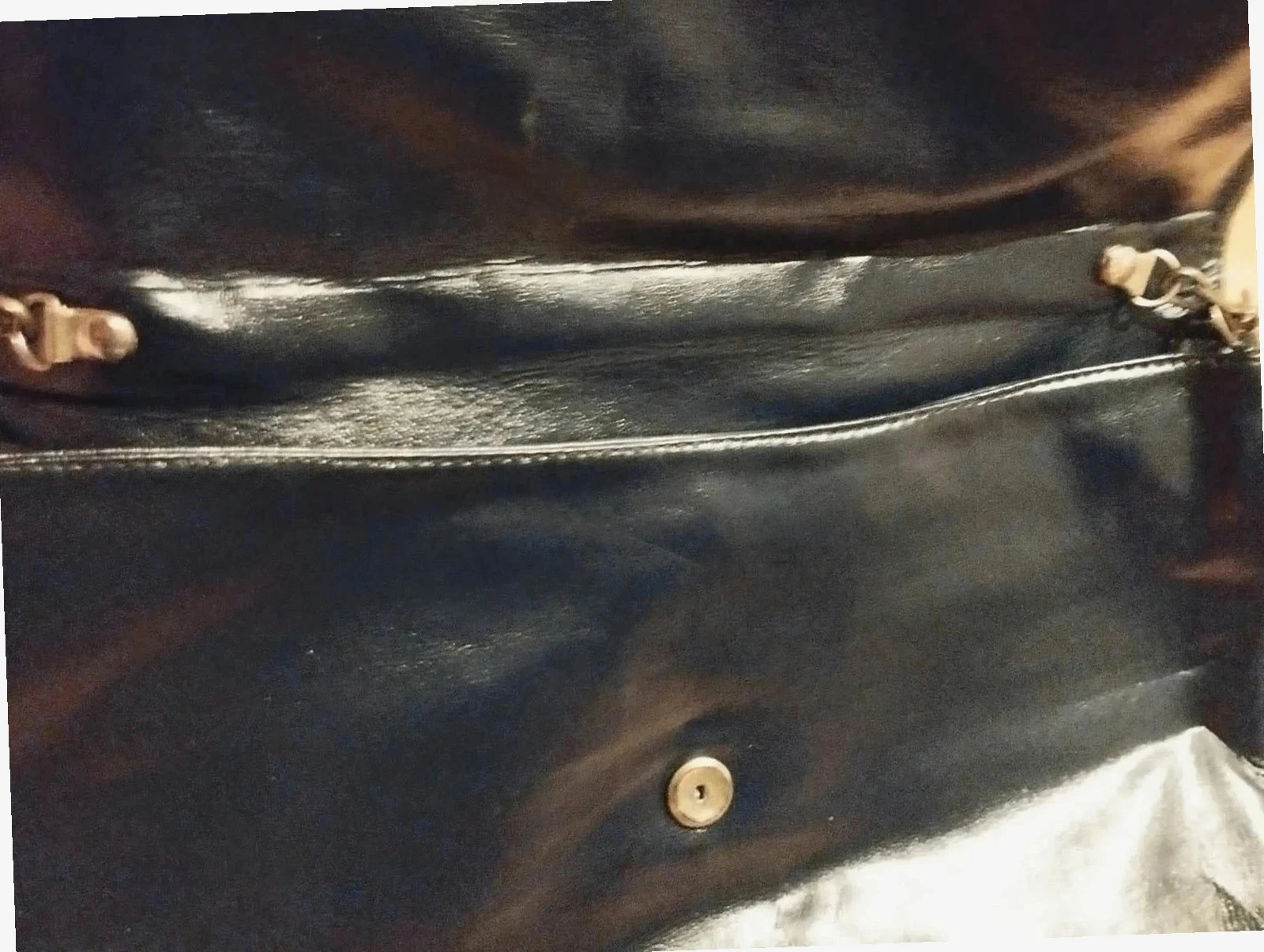 Bolsa de ombro em couro para senhora. Cor preta – photo 5